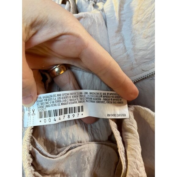 Retro 70s Disco Cropped Blouse Blush Pink Womens Medium - Picture 9 of 10